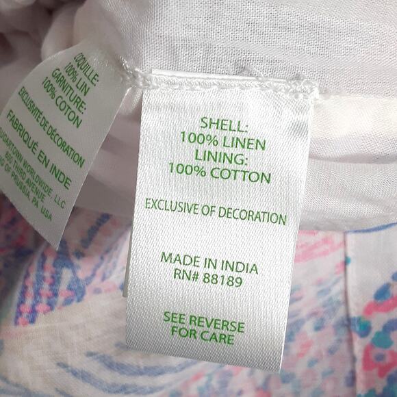 Lilly Pulitzer Ariella Maxi Dress 100% Linen Multi Roar of the Seas Women 10 NWT - Picture 10 of 15